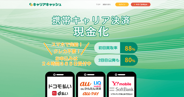 キャリアキャッシュ