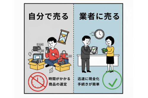 自分で売る vs 業者に売る：どちらが得か？